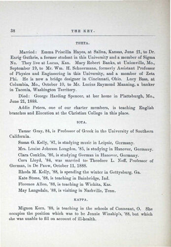 Personals: Iota, December 1888 (image)